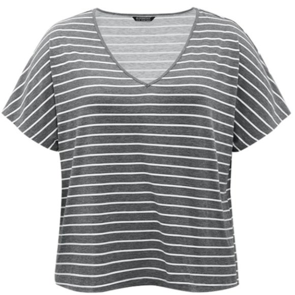 BloomChic grey dolman t-shirt - Picture 2 of 4